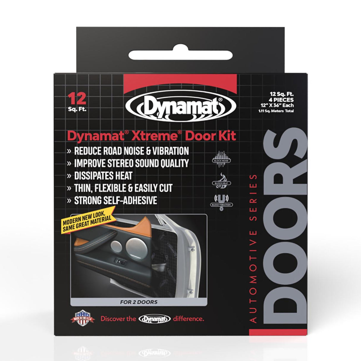 DYNAMAT XTREME 12 SQ FT 4 SHEETS 12"x36"; DOOR/CEILING