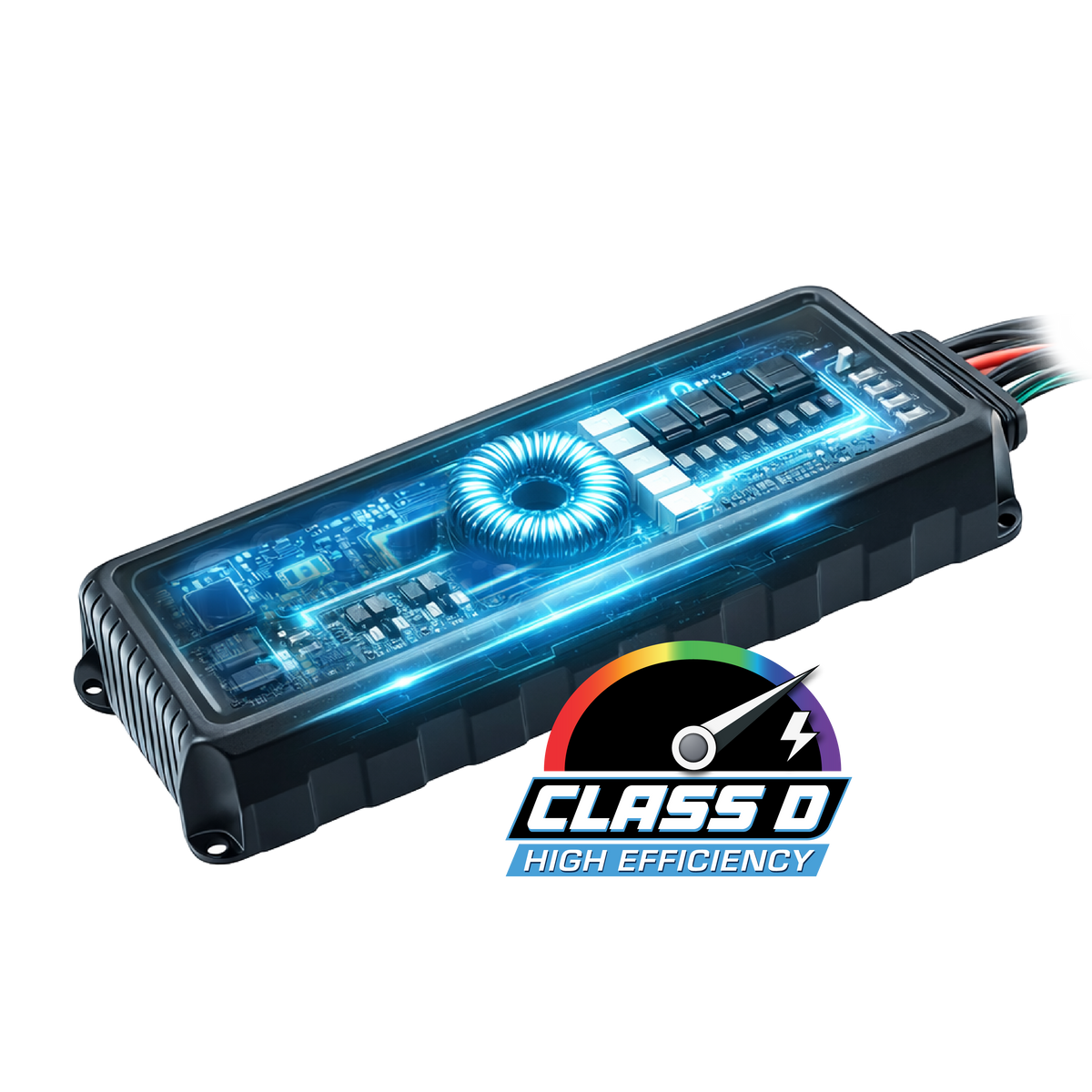 Euphoria EMA-1550.5 : Marine 5-channel Class D amplifier includes matched wire harness & remote set