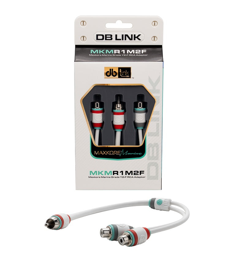 DB Link MKMR1M2F : Maxkore Marine 100% OFC, Tinned Anti-Corrosive RCAs Ys 1M/2F