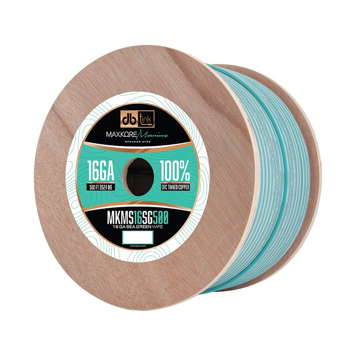 DB Link MKMS16SG500 : 500' 16 Ga Maxkore Marine Sea Green/Gray, 100% OFC, TINNED Anti-Corrosive Wire Roll