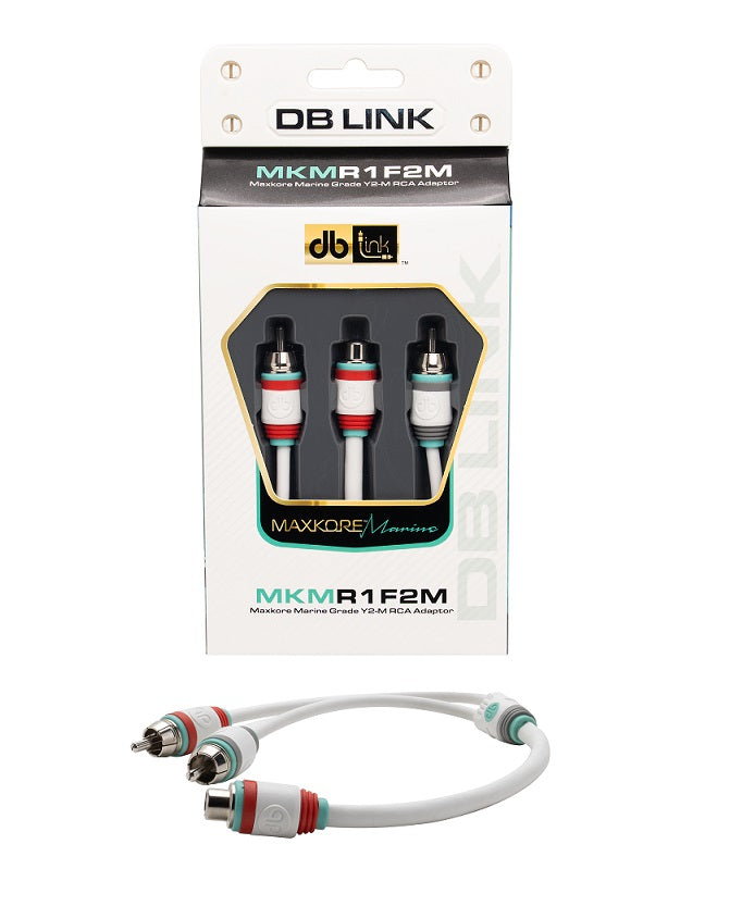 DB Link MKMR1F2M : Maxkore Marine 100% OFC, Tinned Anti-Corrosive RCAs Ys 1F/2M