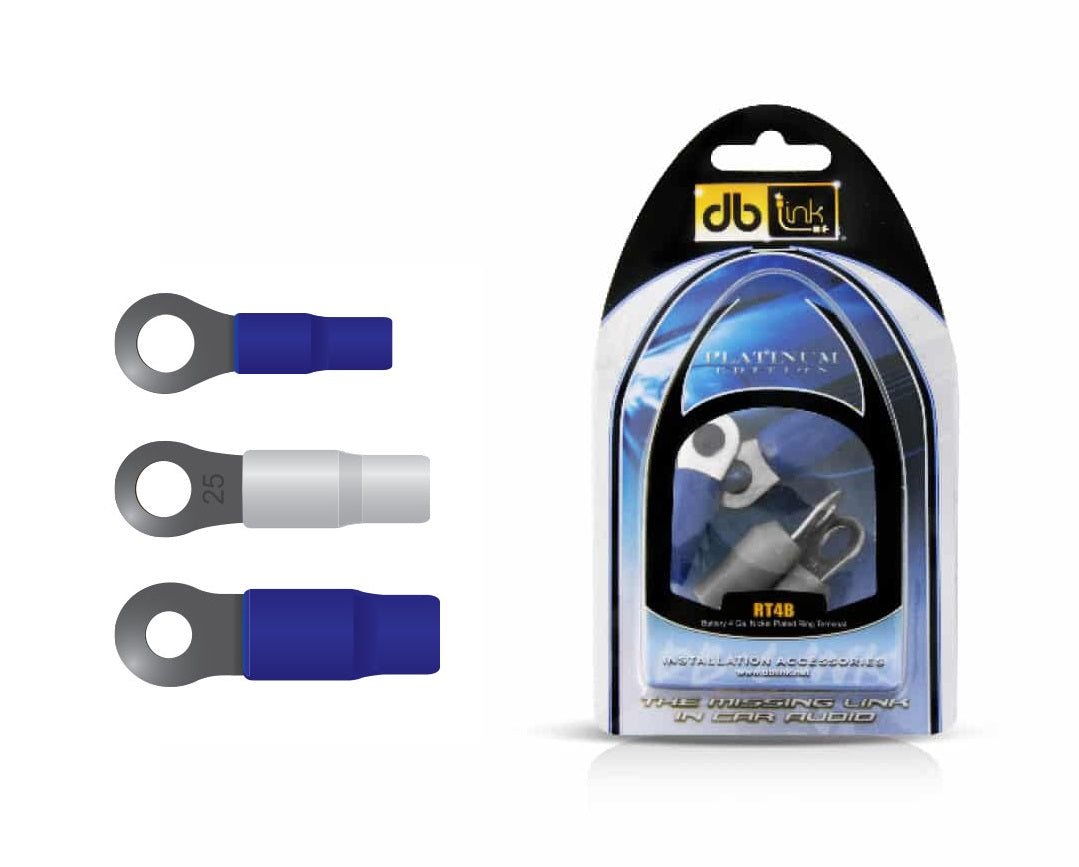 DB Link RT4B : 4 GA. 5/16in Nickel Ring Terminal