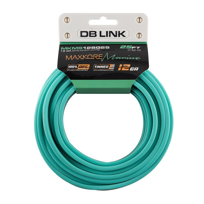 DB Link MKMS12SG25 : 12GA Green/Gray Speaker wire