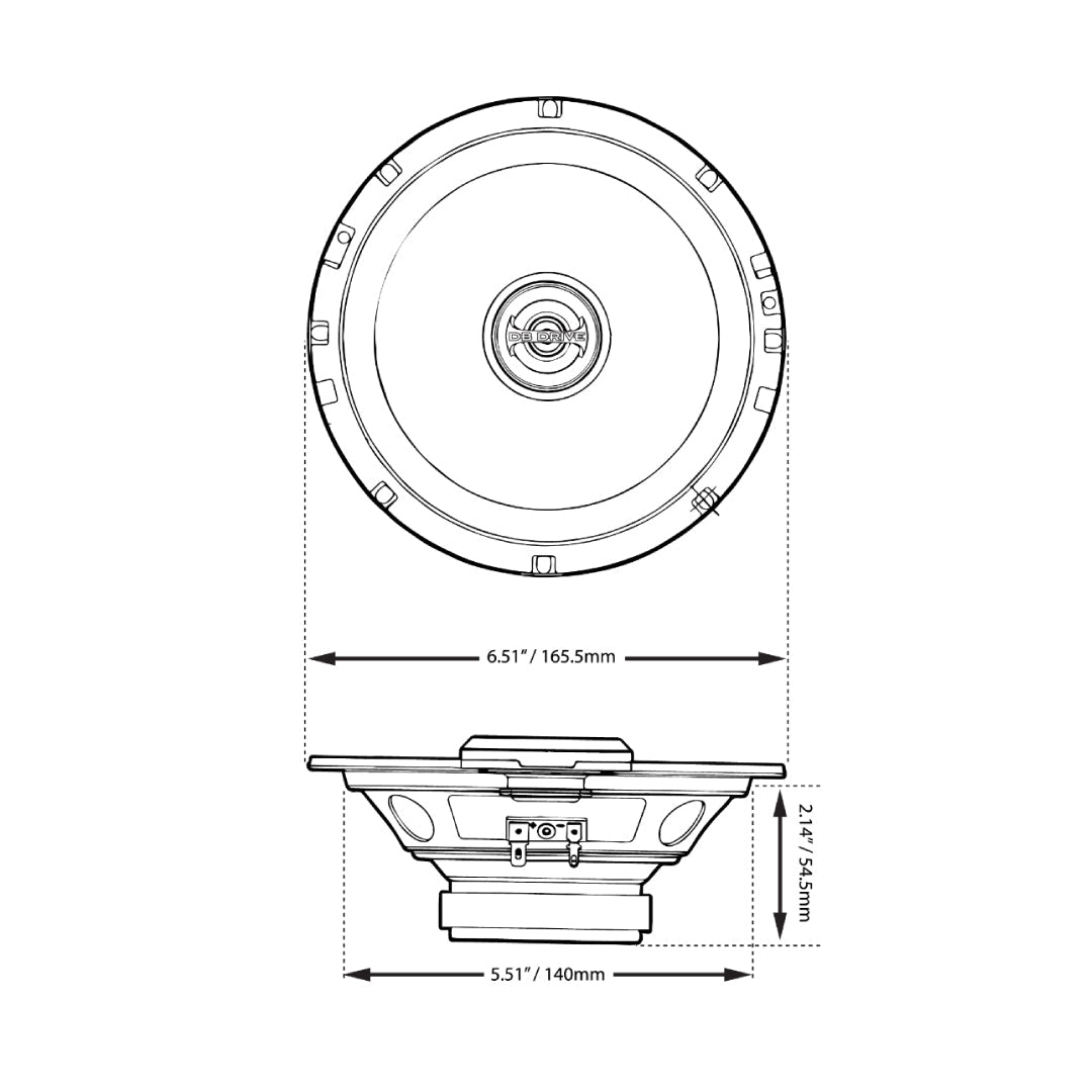 DB Drive DB6 : 6.5" 2-Way Speaker (1 Pair)
