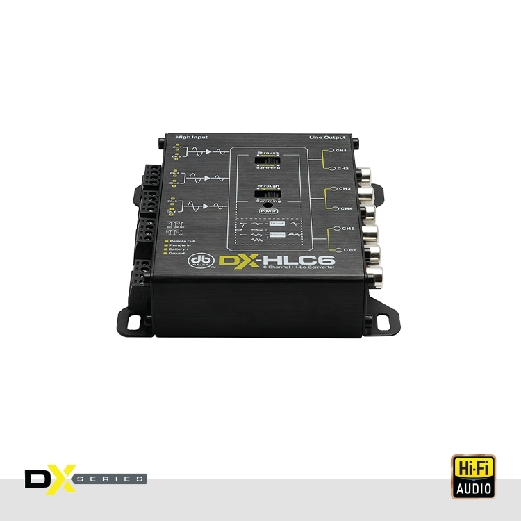 DB Drive DX-HLC6 : 6 Ch High Low-Level Converter With Summing Capability