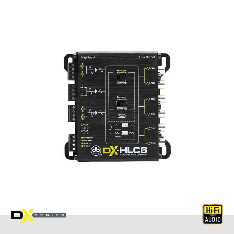 DB Drive DX-HLC6 : 6 Ch High Low-Level Converter With Summing Capability