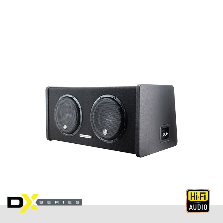 DB Drive DX-BC28 : DUAL 8" VENTED ENCLOSURE WITH SELECTABLE 1-4 OHM LOAD AND PROTECTIVE GRILLS
