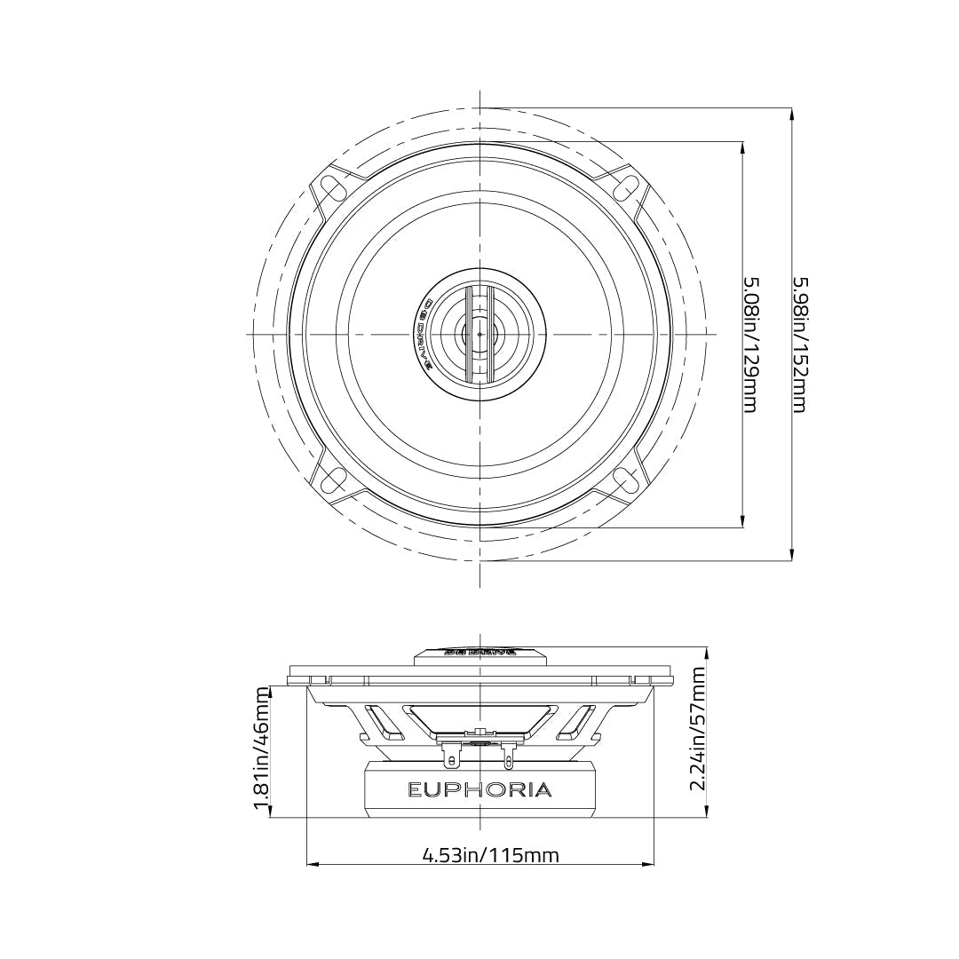 Euphoria ES3 50 : 5.25" 2-Way Loudspeaker (1 Pair)