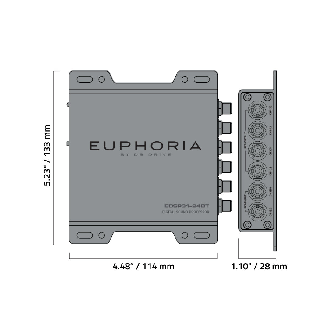 Euphoria EDSP31-24BT : 4-Channel 31 Band DSP