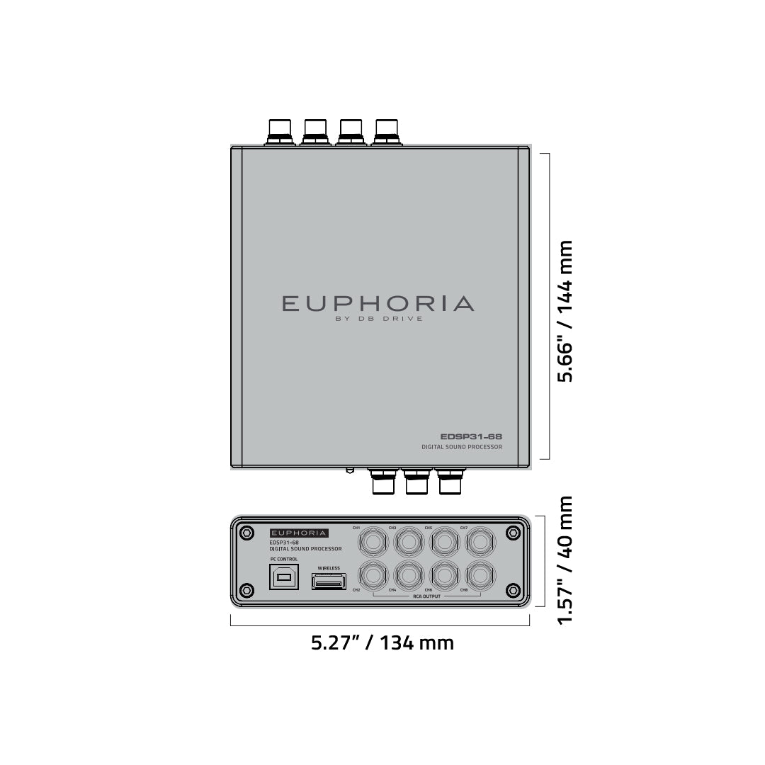 Euphoria EDSP31-68 : 8-Channel 31 Band DSP