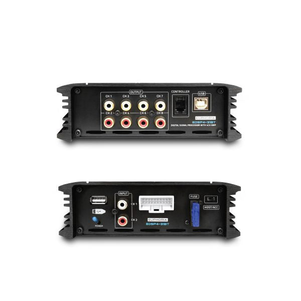 Euphoria EDSP4-31BT : DSP 31 Band, 4 Input 8 Output, Android, IOS Phone App, USB Loseless Music