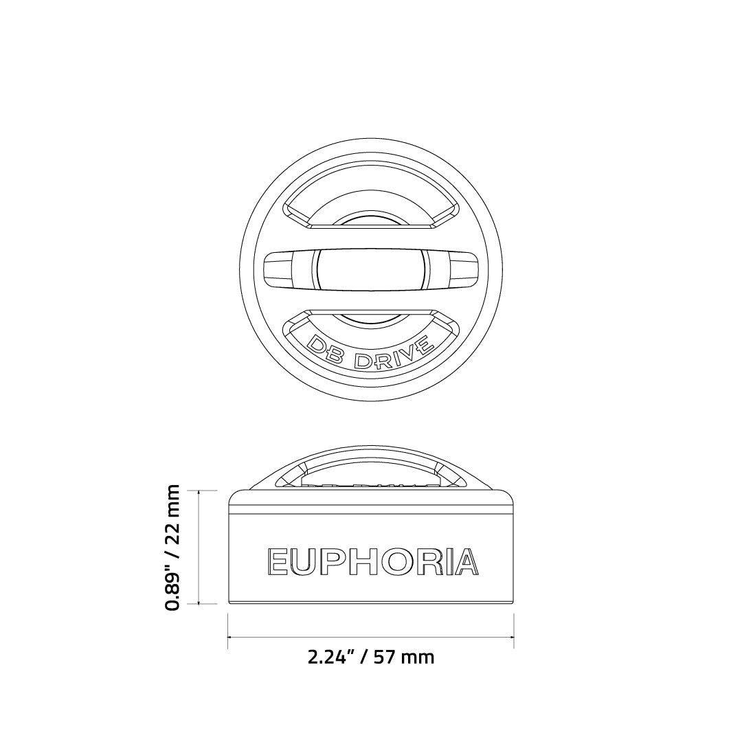 Euphoria EPC1TW : 1" Aluminum High Efficiency Dome Tweeters W/Silk Surround (1 Pair)