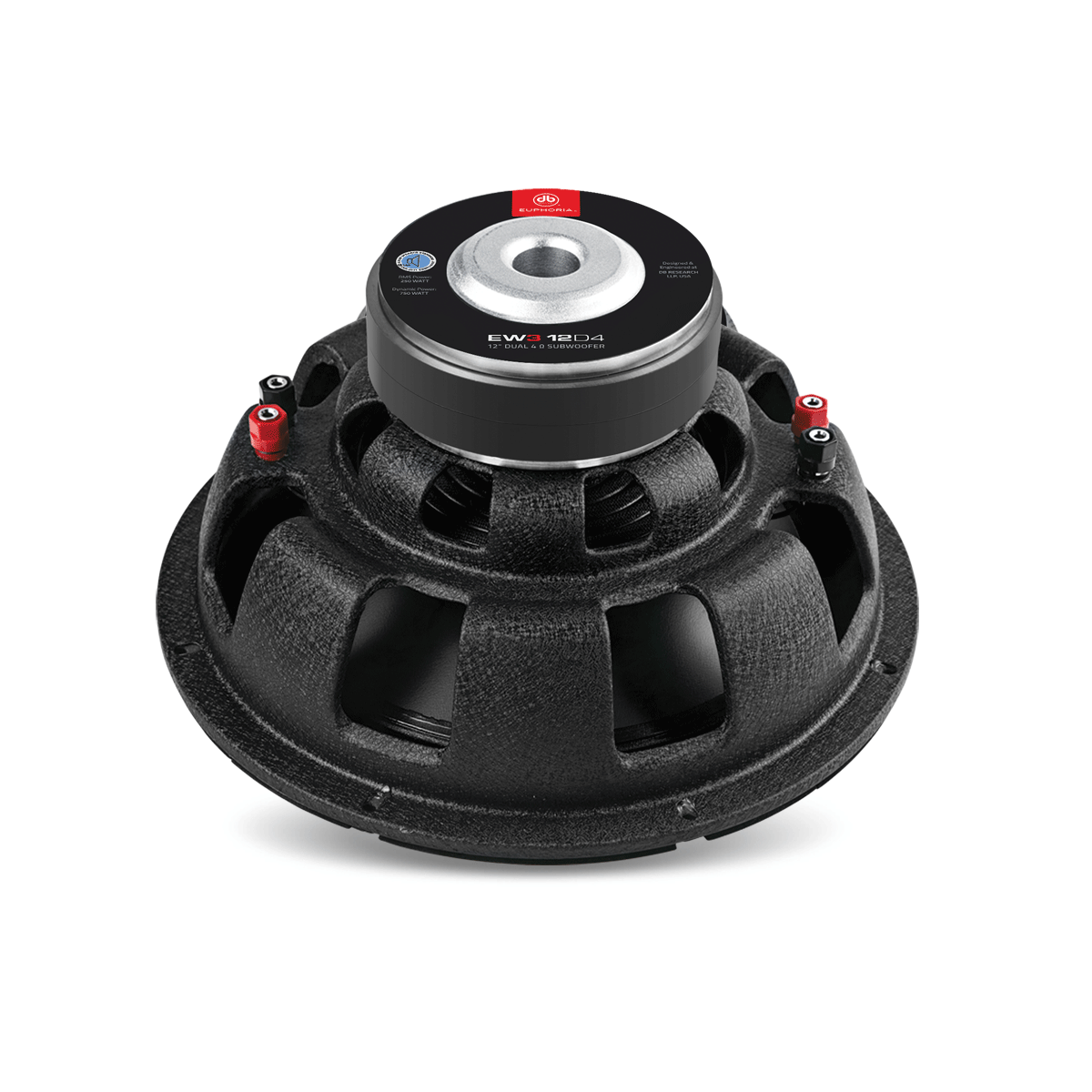 Euphoria EW3 12D4 : 12" Dual 4-Ohm Subwoofer