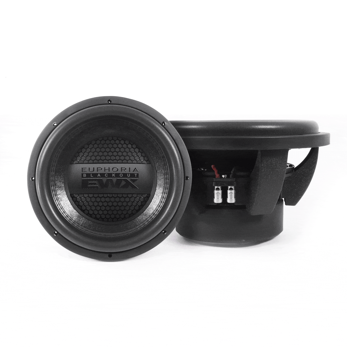 Euphoria EWXB12D4 : 12" Dual 4-Ohm Subwoofer Black Out Edition