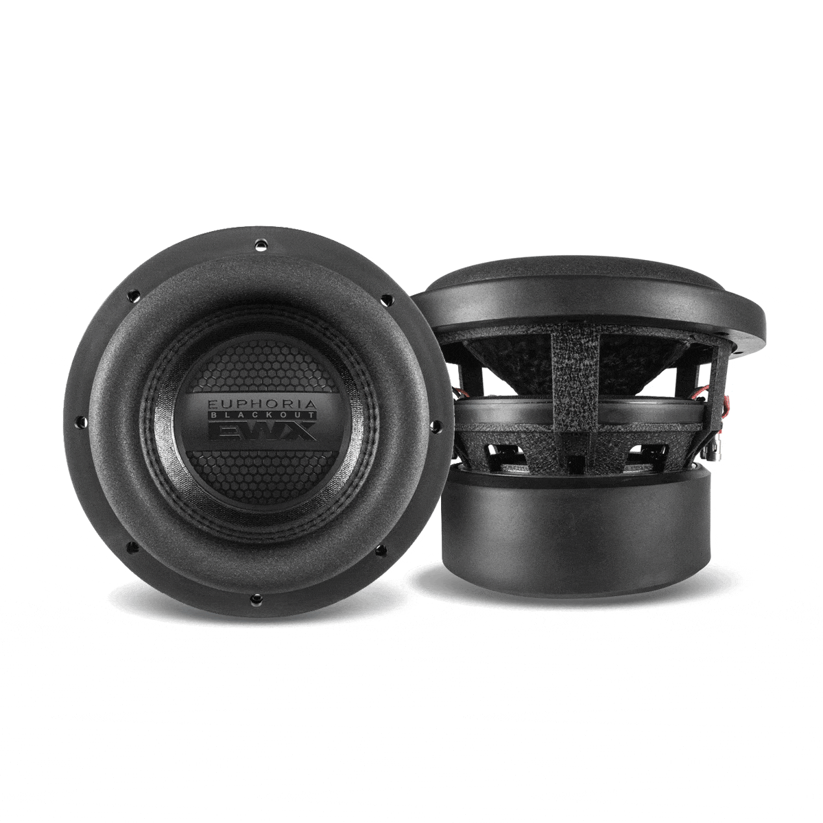 Euphoria EWXB8D2 : 8" Dual 2-Ohm Subwoofer Black Out Edition