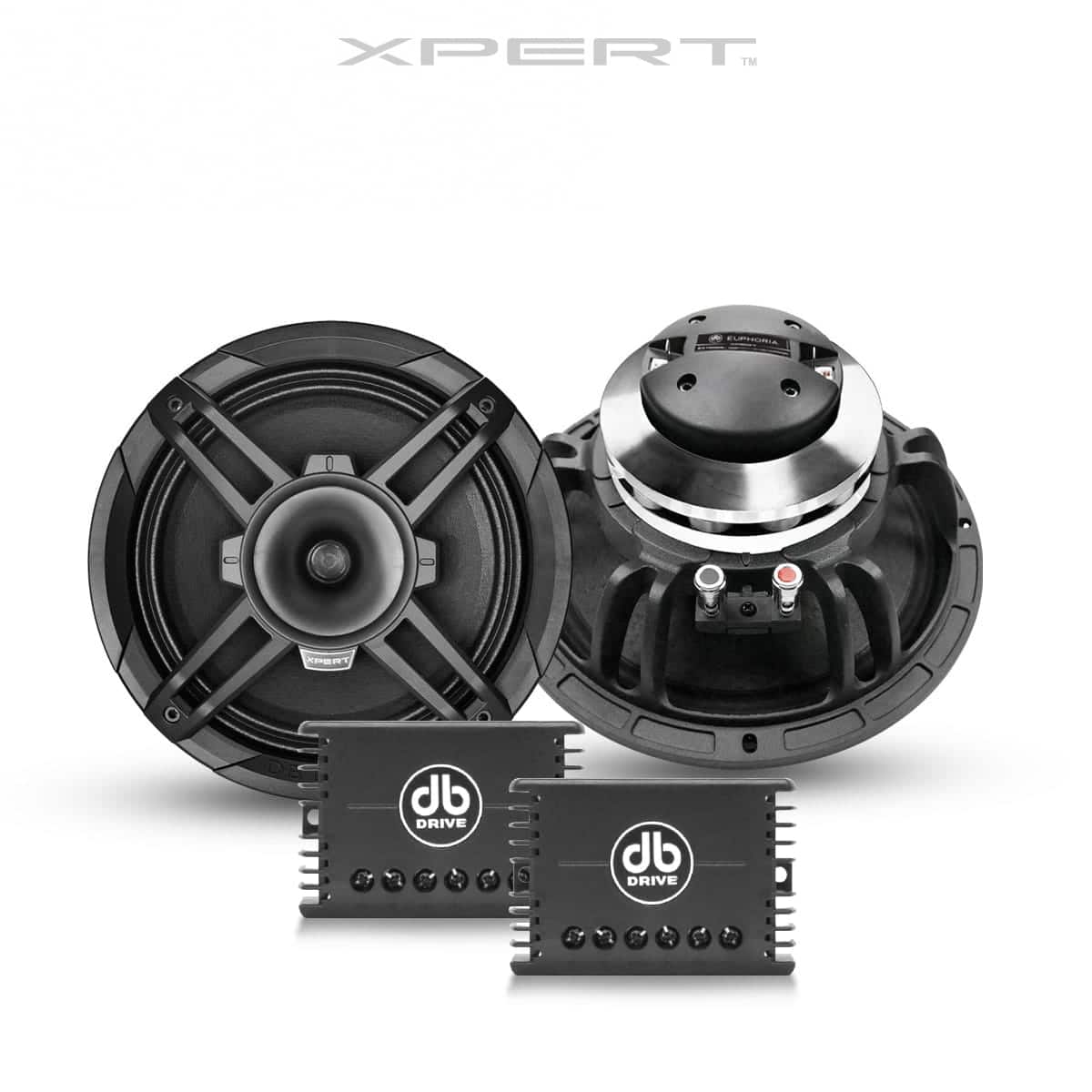 Xpert EX10NCD : 10" 2-Way High Efficiency Loudspeaker W/Back Mounted Compression Driver Tweeter