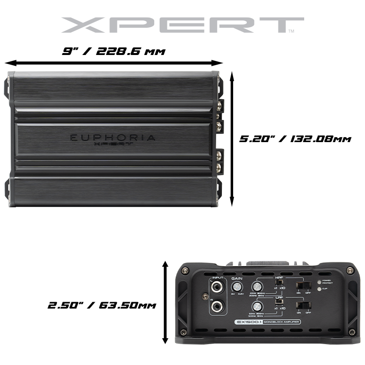 Xpert EX1500.1 : Full Range Class D Monoblock Amplifier