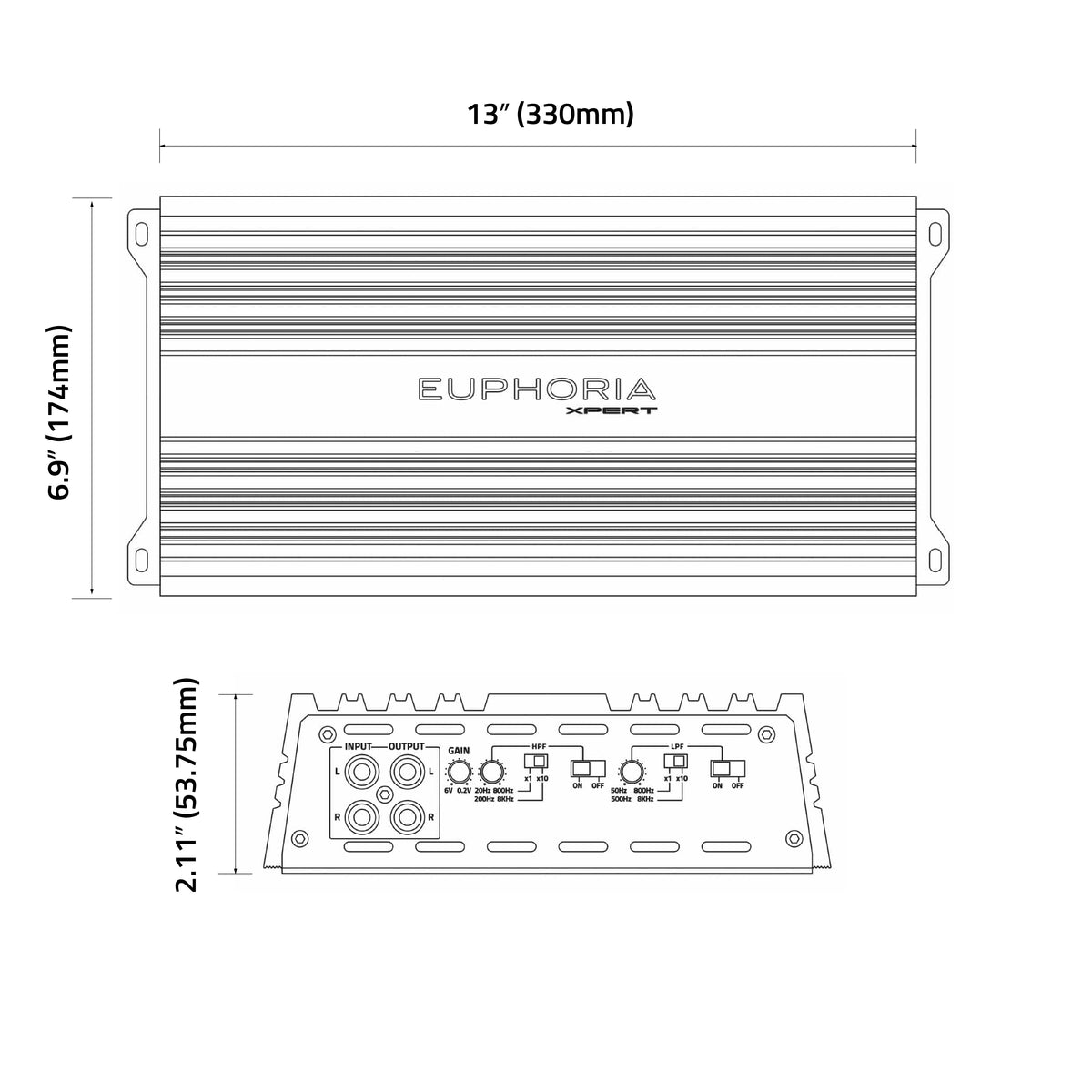 Xpert EX4.5 : Full Range Class D 5-Channel Amplifier
