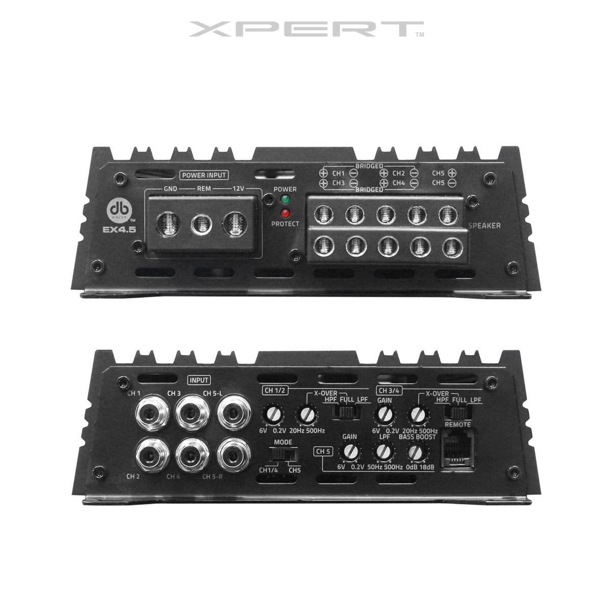 Xpert EX4.5 : Full Range Class D 5-Channel Amplifier