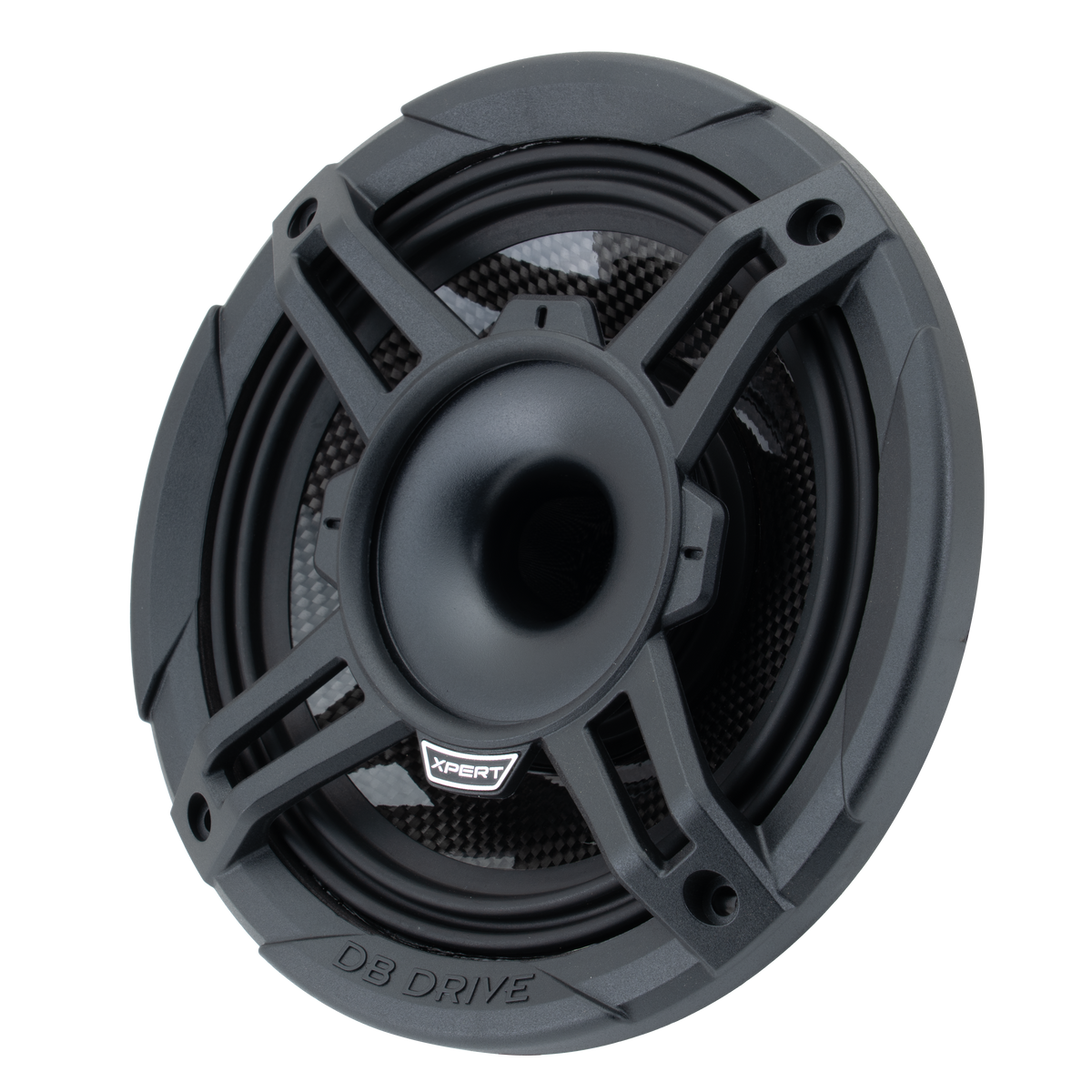 Xpert EX6NCD-CF : 6.5 in. 2-Way NEO Carbon Fiber Loudspeaker W/ Back Mounted Compression Driver
