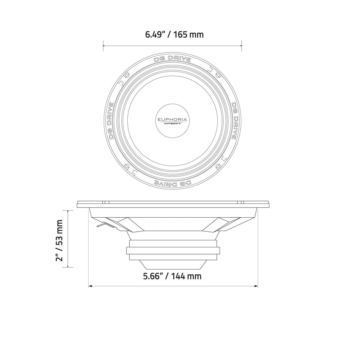 Xpert EXM6NSB : 6.5 in. NEO Sealed Back Midrange