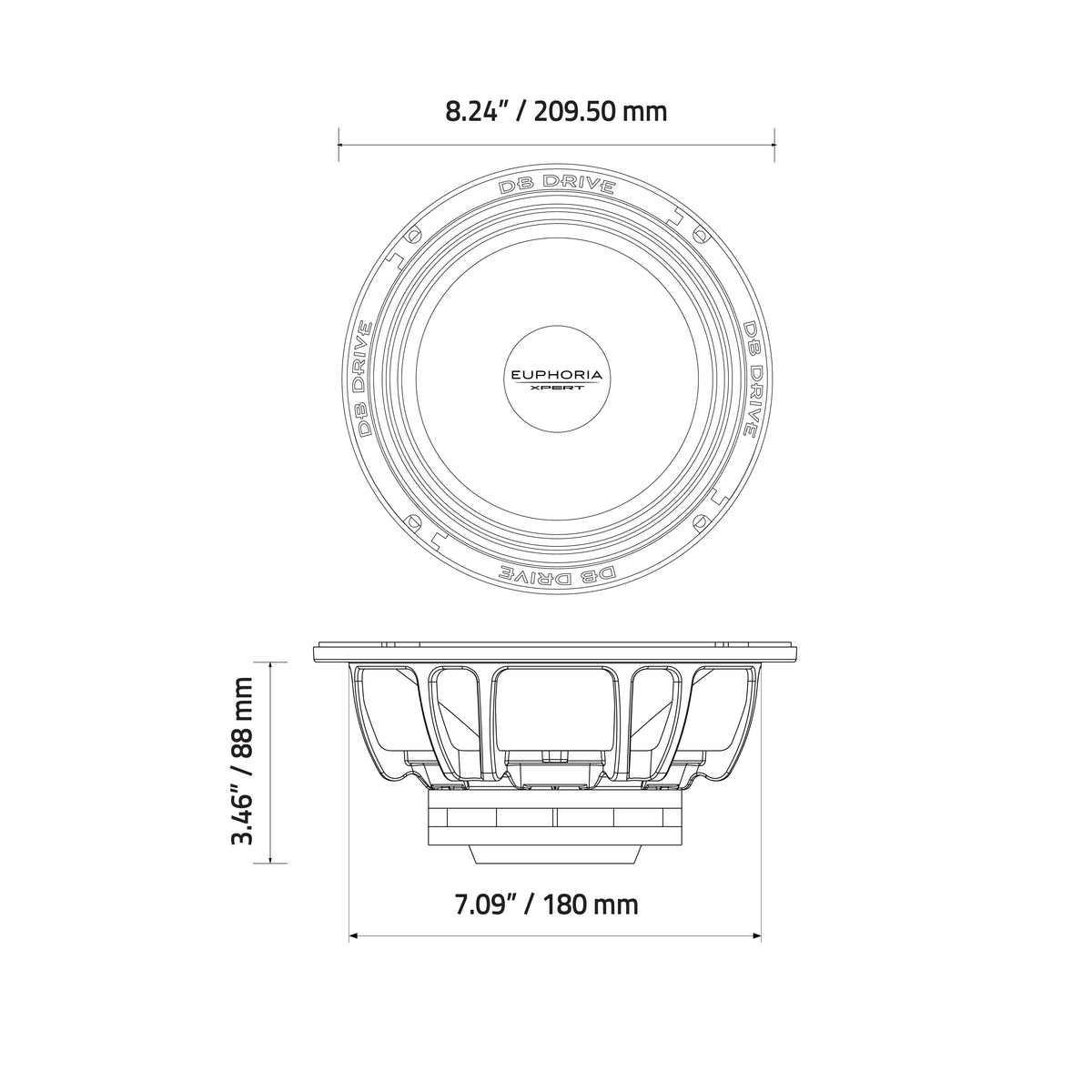 Xpert EXM8N : 8 in. NEO Midrange