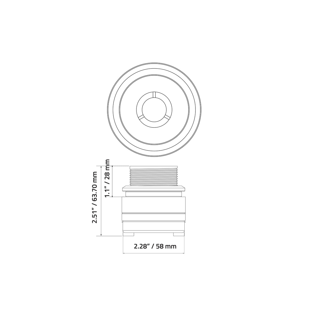 Xpert EXT1NB : 1" Titanium Bullet Tweeter (Single)