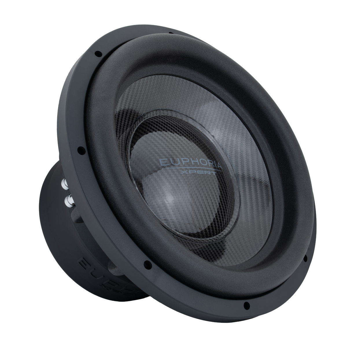Xpert EXW12CF : 12 in. Dual 2-Ohm Carbon Fiber Subwoofer With Ferrite Magnet