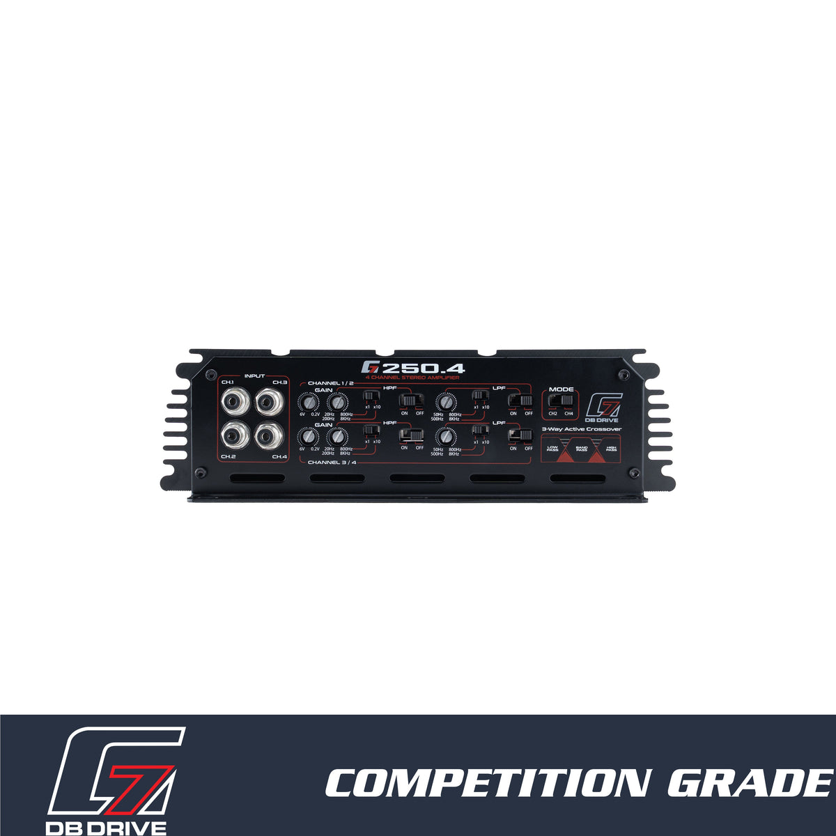 DB Drive G7 250.4 : 4-Channel Class D Amplifier