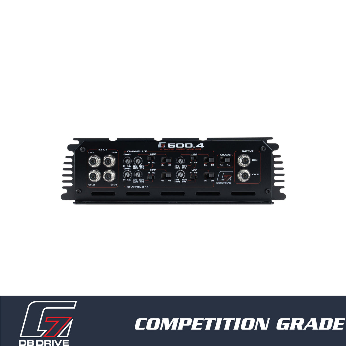 DB Drive G7 500.4 : 4-Channel Class D Amplifier