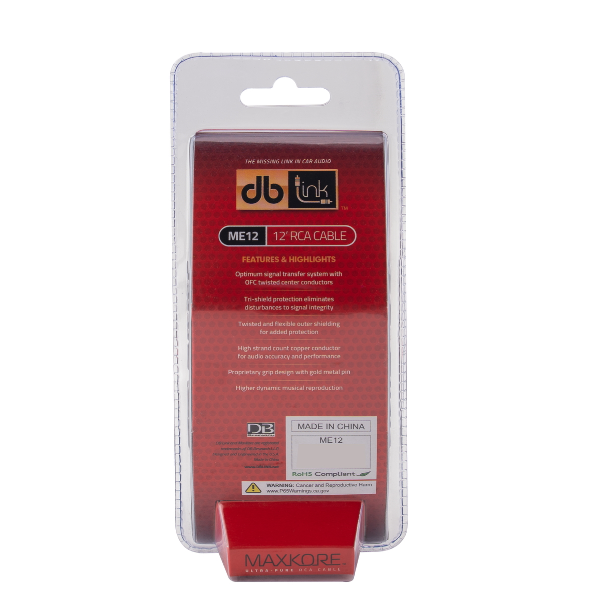 DB Link ME12 : Maxkore E Series 12 ft. RCA Cable
