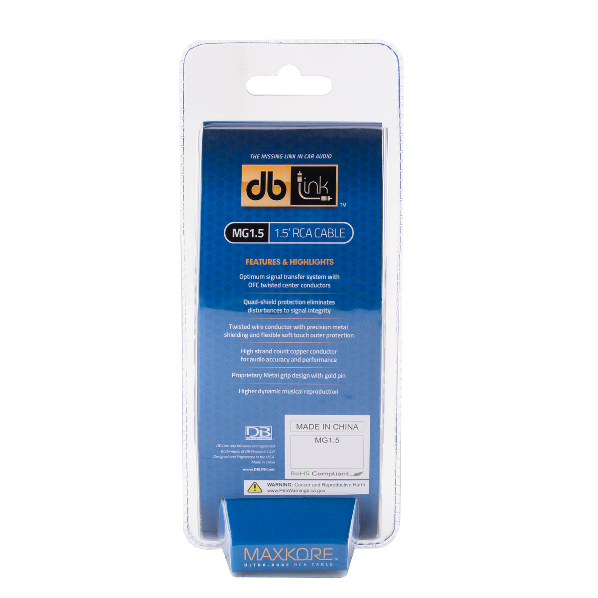 DB Link MG1.5 : Maxkore G Series 1.5 ft. RCA Cable
