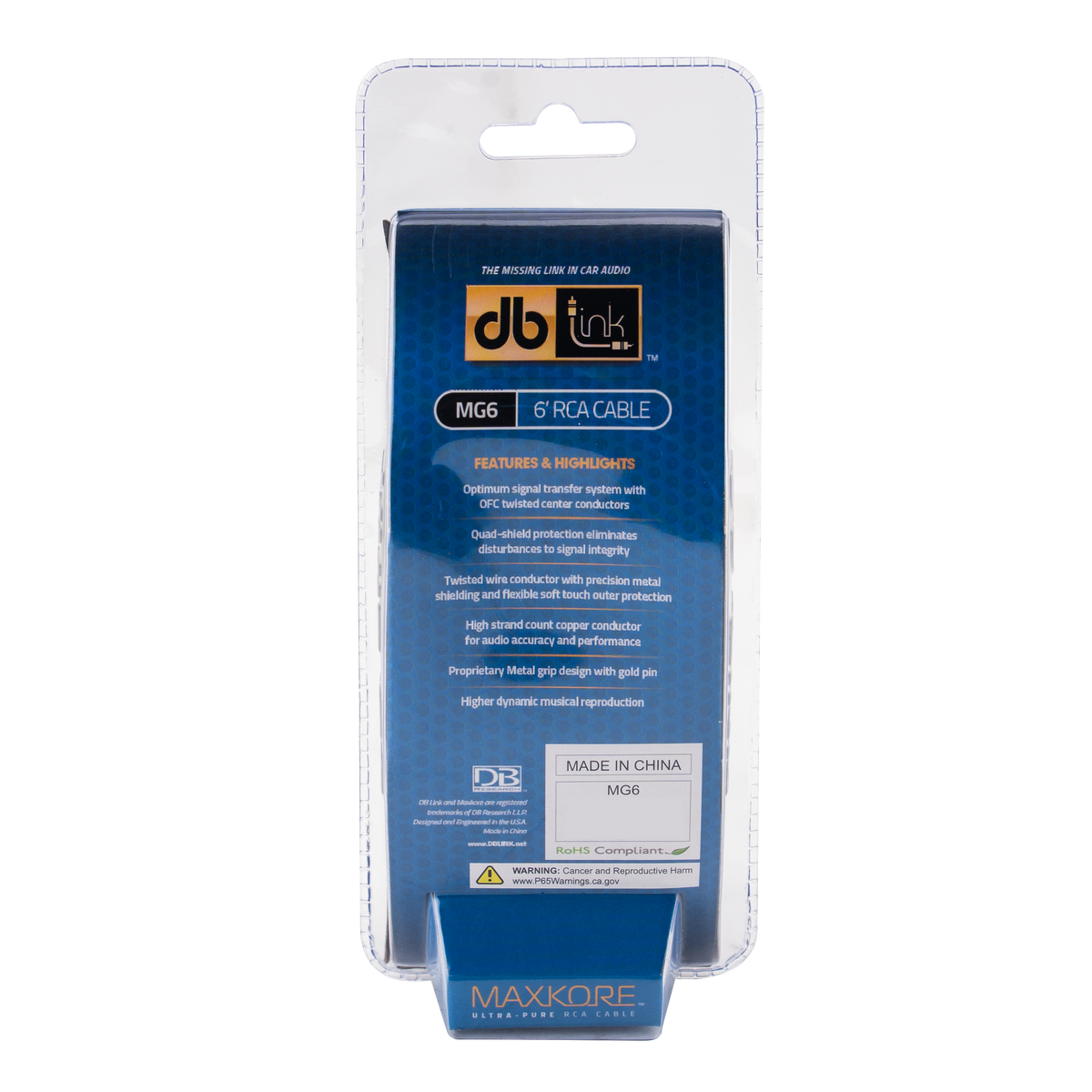 DB Link MG6 : Maxkore G Series 6 ft. RCA Cable