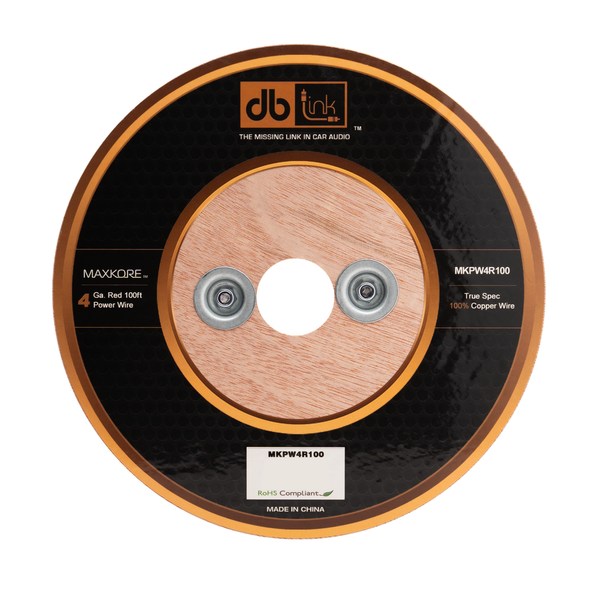 DB Link MKPW4R100 : 4 Gauge Red 100 ft. Maxkore Soft Touch Power Wire Roll