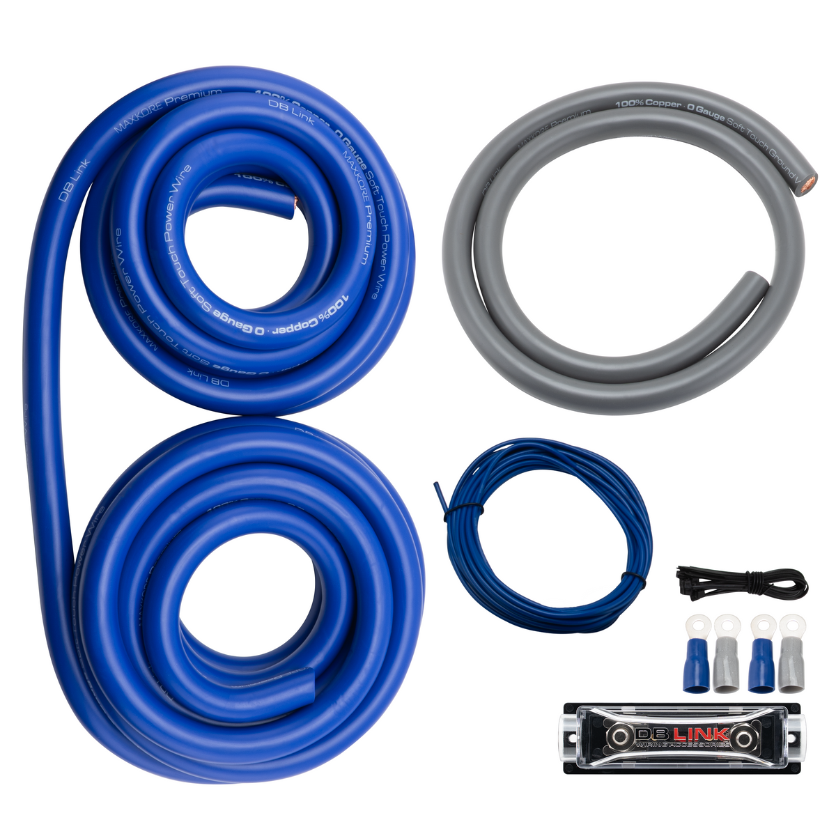 DB Link MX0ANL : 0 Gauge Maxkore 100% Copper ANL Amplifier Wiring Kit