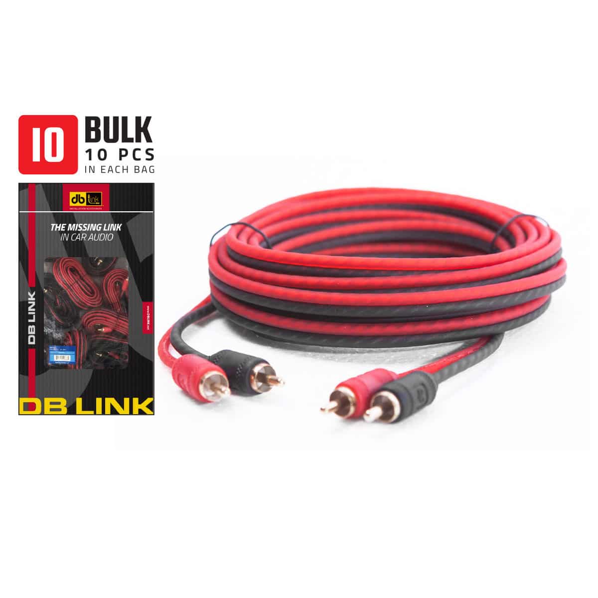 DB Link ME9B : Maxkore E Series 9ft RCA Cable (10Pcs/Bag)