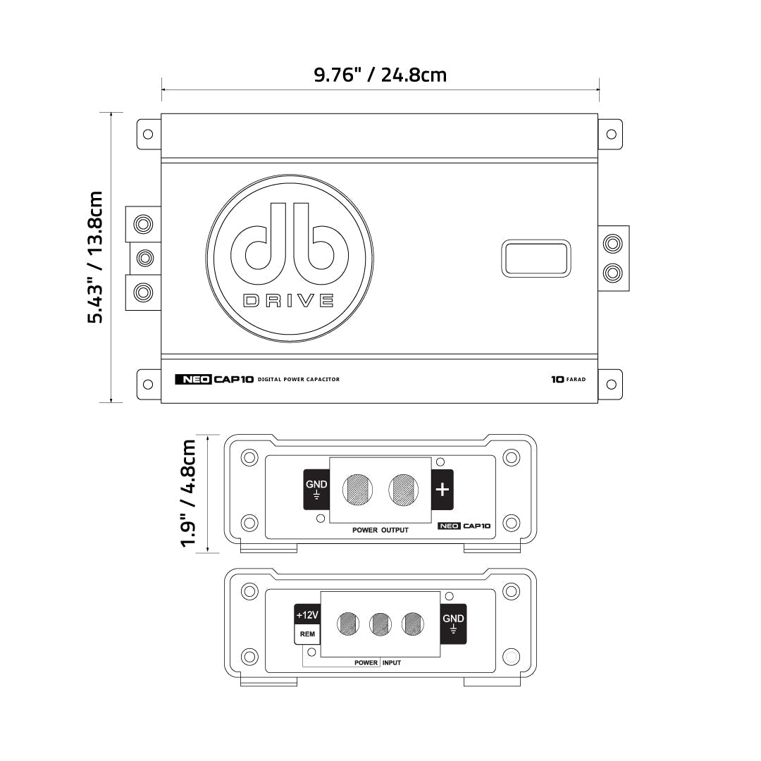 DB Drive NEOCAP10 : NEO 10 Farad Capacitor
