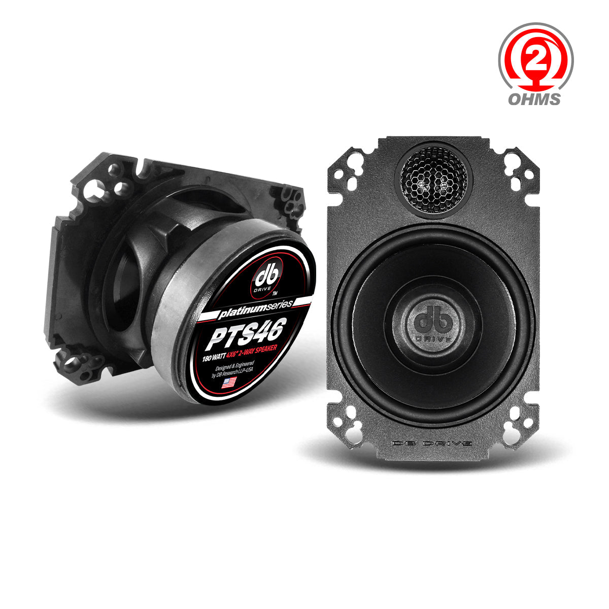 DB Drive PTS46 : 4"×6" 2-Way Loudspeaker (1 Pair)