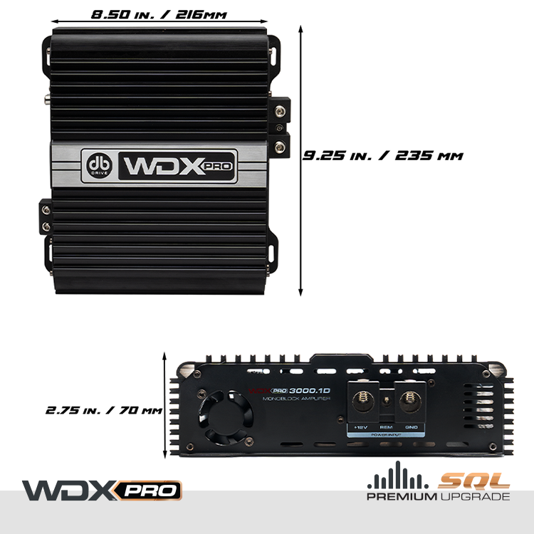 DB Drive WDX PRO3000.1D : Mono Full-Range Class D Amplifier