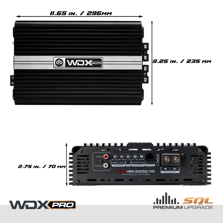 DB Drive WDX PRO5000.1D : Mono Full-Range Class D Amplifier