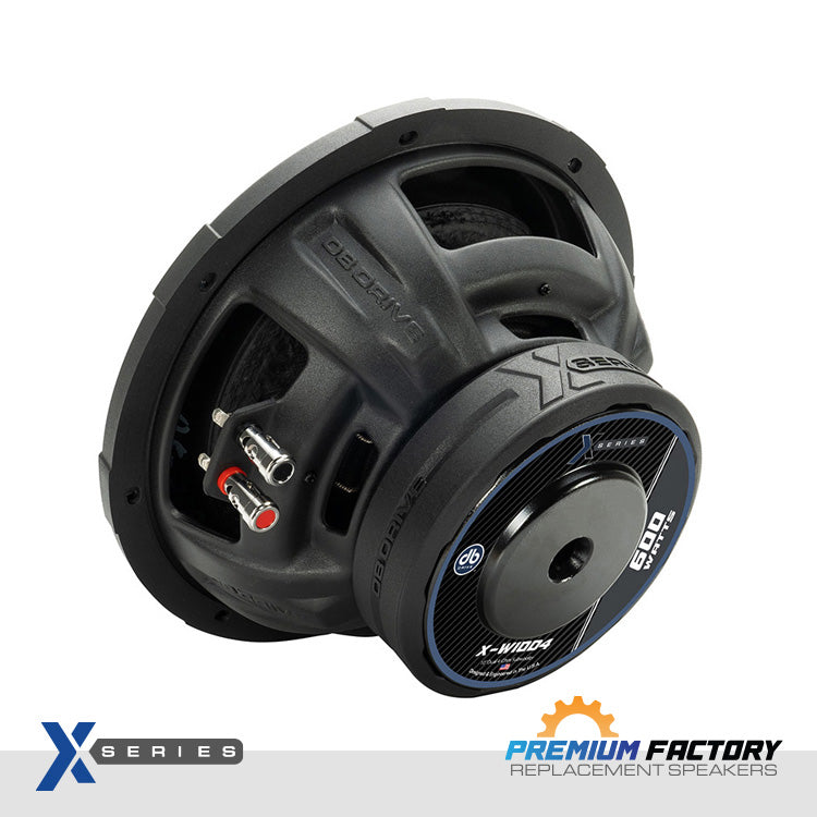 DB Drive X-W10D4 : 10" Dual 4-Ohm Subwoofer