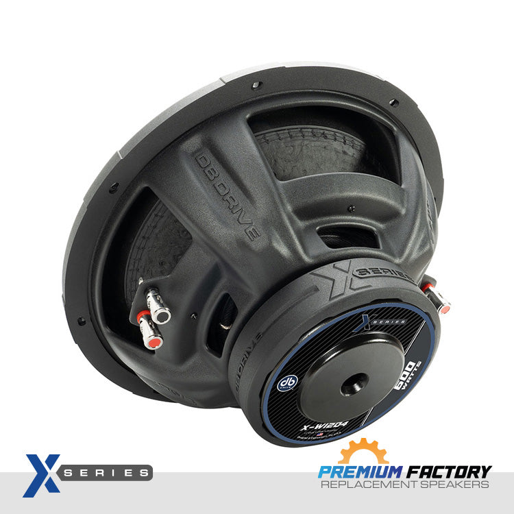 DB Drive X-W12D4 : 12" Dual 4-Ohm Subwoofer