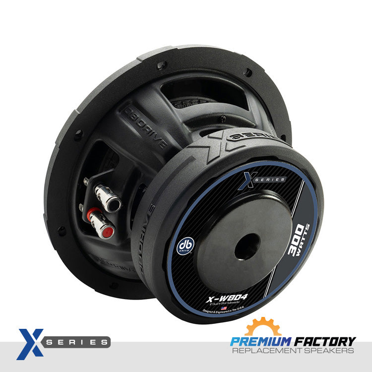 DB Drive X-W8D4 : 8" Dual 4-Ohm Subwoofer