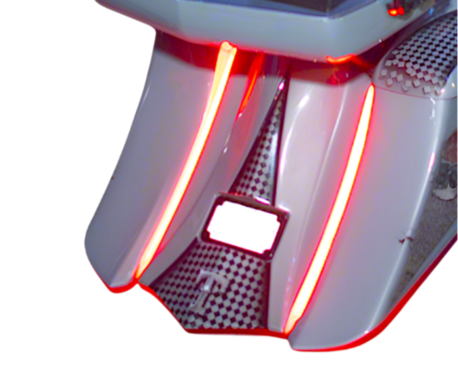 Insane Asylum 18” - 22" Curved Tail Lights: For Rehab Jr or 8 Back At Ya Fenders
