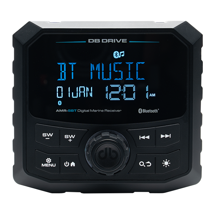 DB Drive AMR-5BT : LCD DIGITAL MARINE RECEIVER / 2 VOLTS /BLUETOOTH