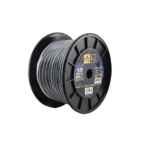 DB Link STSW12WG250 : 12GA. White/Gray Speaker Wire 250ft Roll