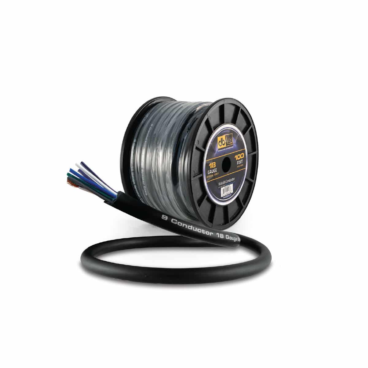 DB Link STMC918G100 : 9 Wire - 18 GA. Multi-Conductor Sw/R 100ft Roll