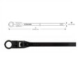 DB Link DCT8N100MB : 8in X 0.18in Black Nylon Mounting Cable Tie (100/Bag)