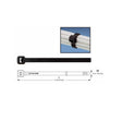 DB Link DCT4N100B : 4in X 0.14in Black Nylon Self Locking Cable Tie (100/Bag)