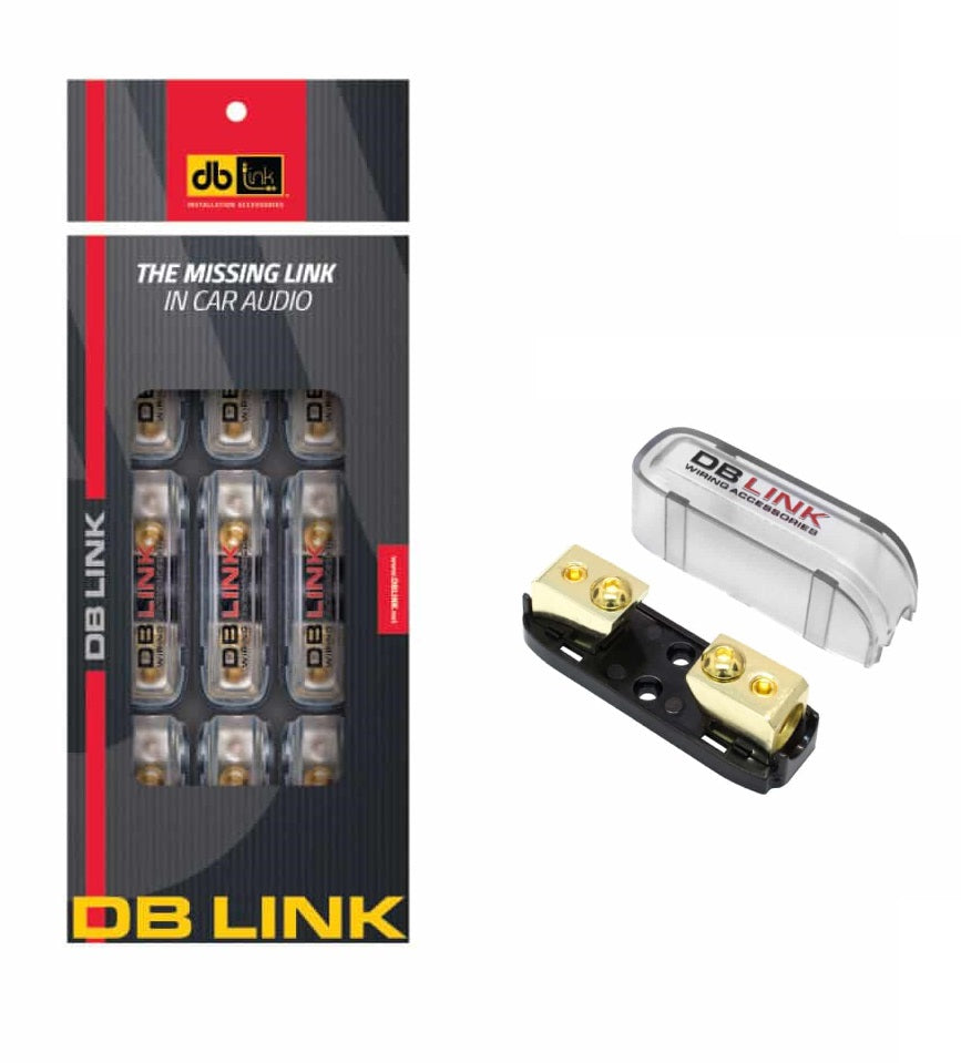 DB Link NMANLFH2XB : Nickel Mini ANL Fuse Holder 8 Ga